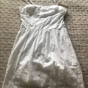 Annabella Size Large Lace Dress White Pockets NWT